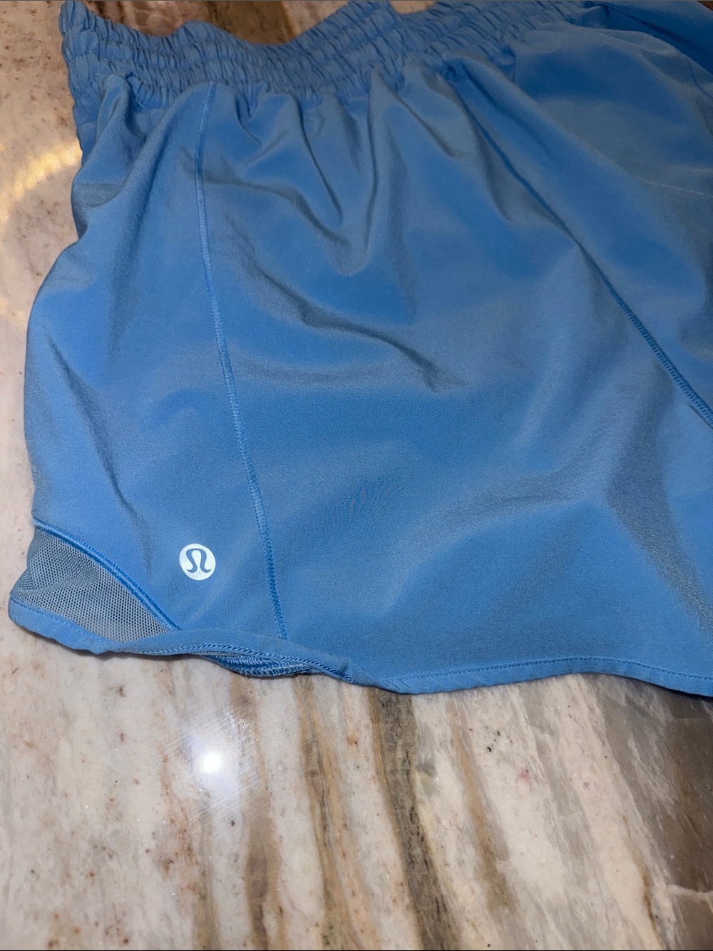 🔥 Lululemon Hotty Hot High-Rise Lined Short 4" Aero Blue SIZE 6 - Picture 12 of 13